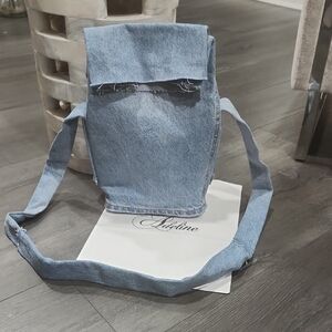 Light Blue Denim Shoulder/Lunch Bag Handcrafted
